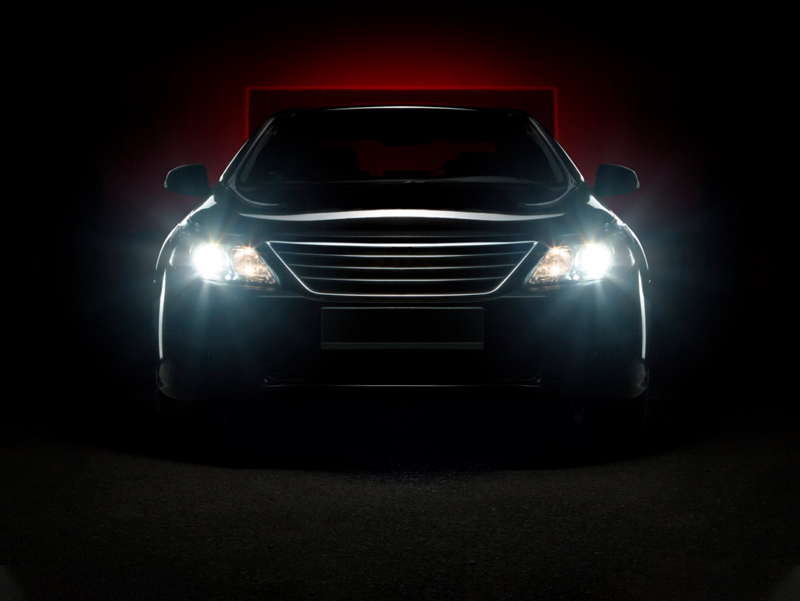 The composition of car headlights.